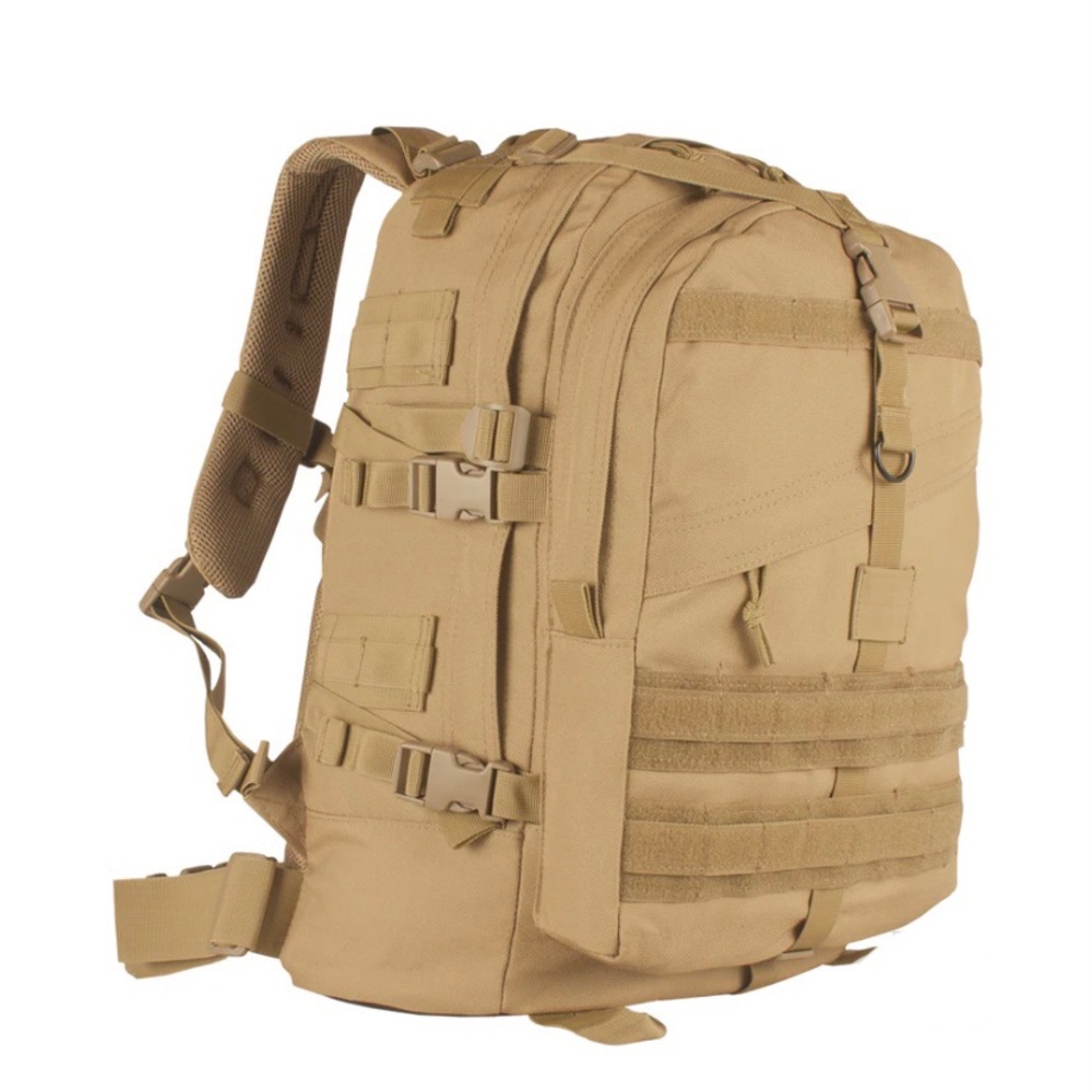 Fox Tactical 37L Large Transport Pack 3 Day Backpack Assault Pack Coyote Brown
